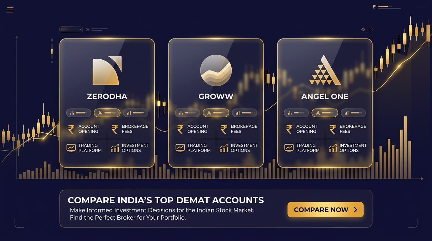 Best Demat Account in India 2026: Zerodha vs Groww vs Angel One vs Upstox — Full Comparison