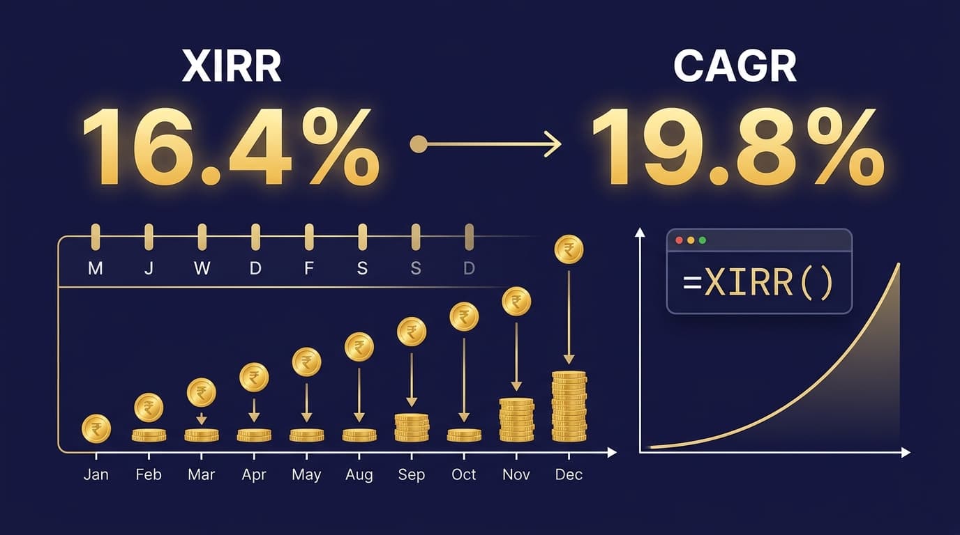 XIRR vs CAGR for SIP Returns: What's the Difference and Which to Use?